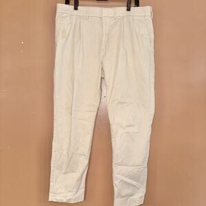 Express Men's Athletic Slim Dress Pants in Light Khaki - Size 34/30